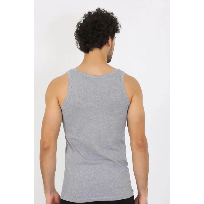 Moda Erkek Gri Ribana Atlet