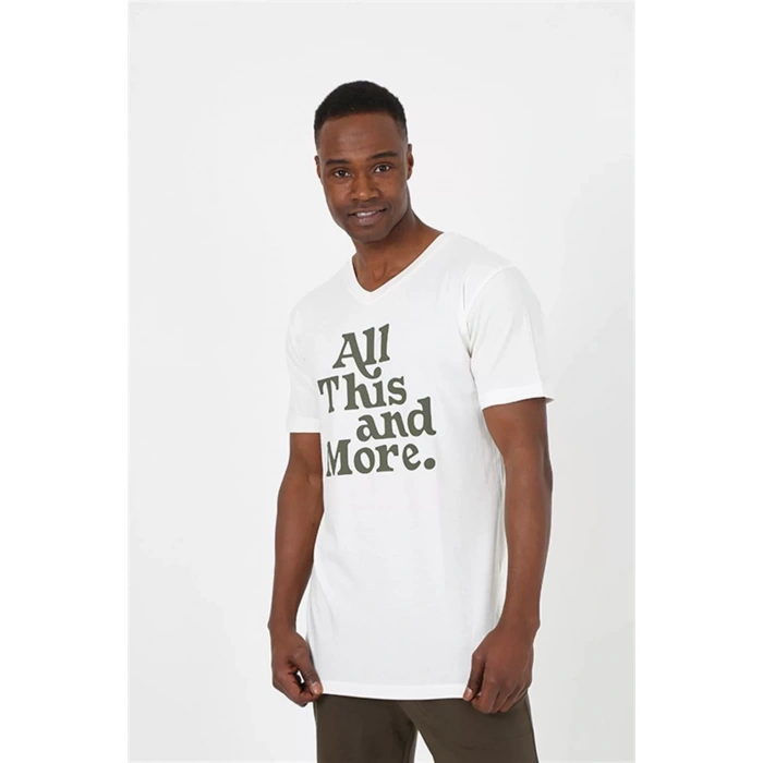 Moda Erkek Kısa Kol Ekru Penye Şortlu Pijama Takımı