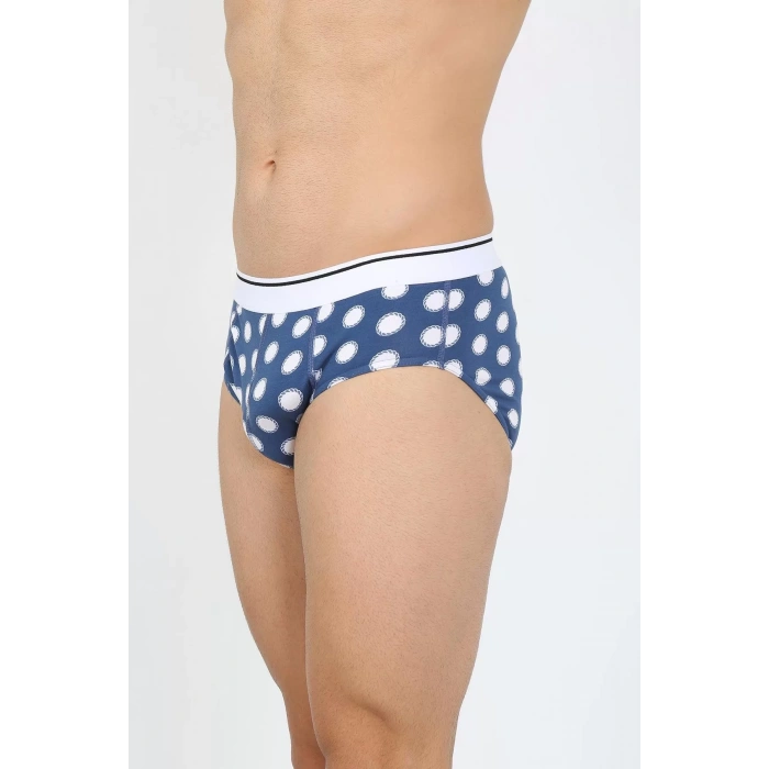 Moda Erkek Pamuk 3lü Desenli Likralı Slip