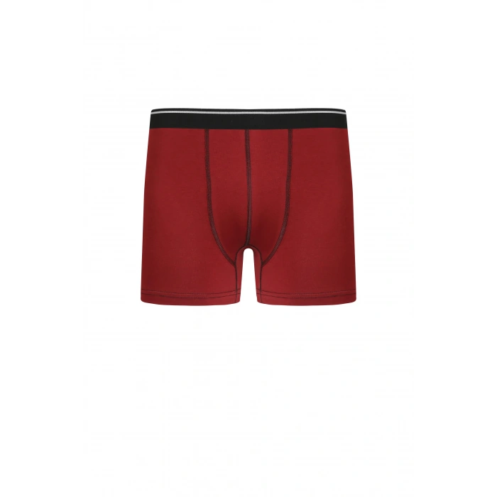 Moda Erkek Pamuk Likralı Boxer Bordo