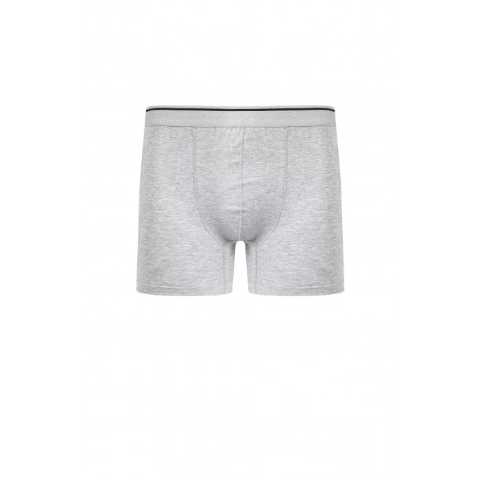 Moda Erkek Pamuk Likralı Boxer Gri