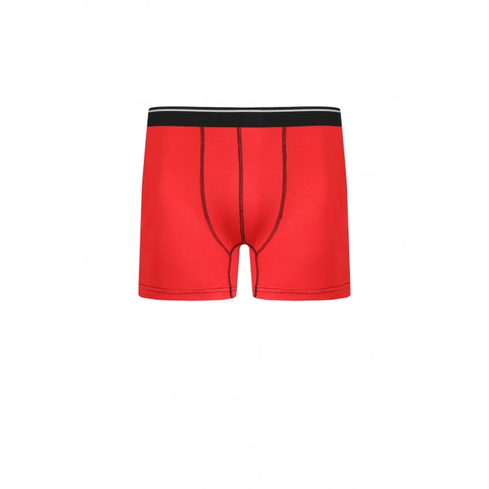 Moda Erkek Pamuk Likralı Boxer Kırmızı