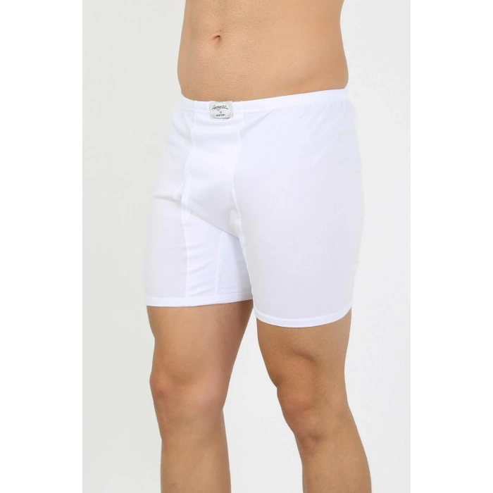 Moda Erkek Pamuk Paçalı Külot Beyaz