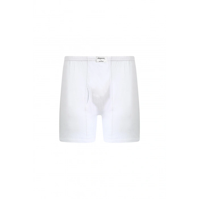 Moda Erkek Pamuk Paçalı Külot Beyaz