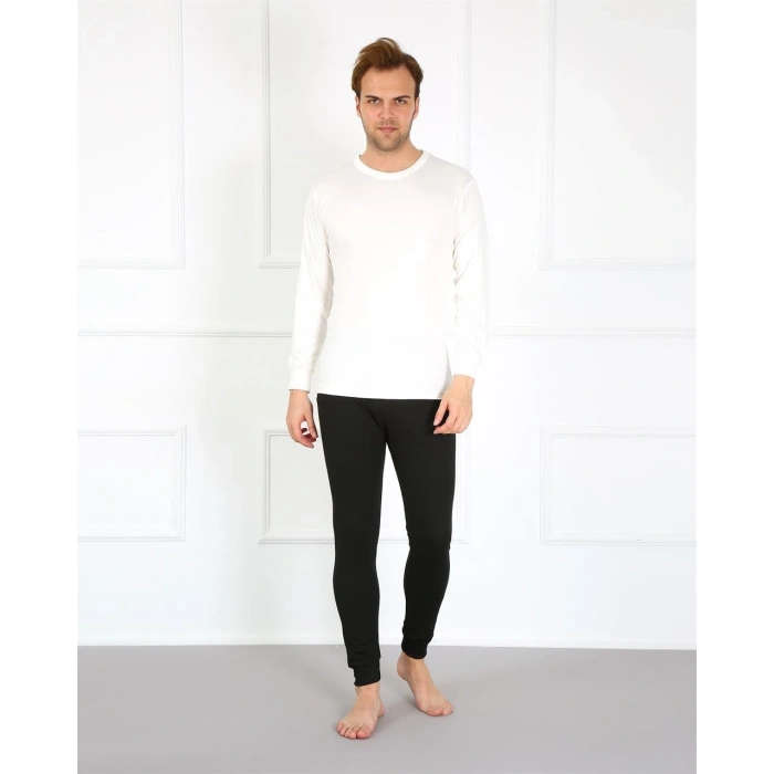 Moda Erkek Pamuk Siyah Tek Alt İçlik
