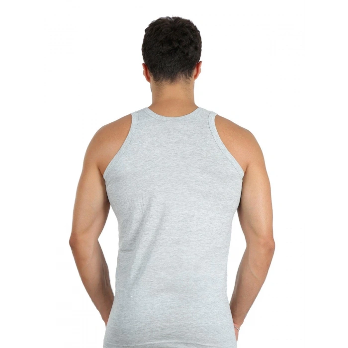 Moda Erkek Penye Atlet Gri