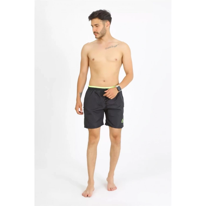 Moda Erkek Siyah Deniz Şortu