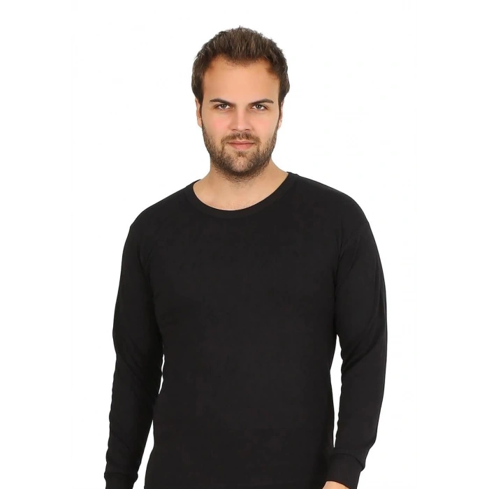 Moda Erkek Termal Üst Kışlık İçlik Siyah