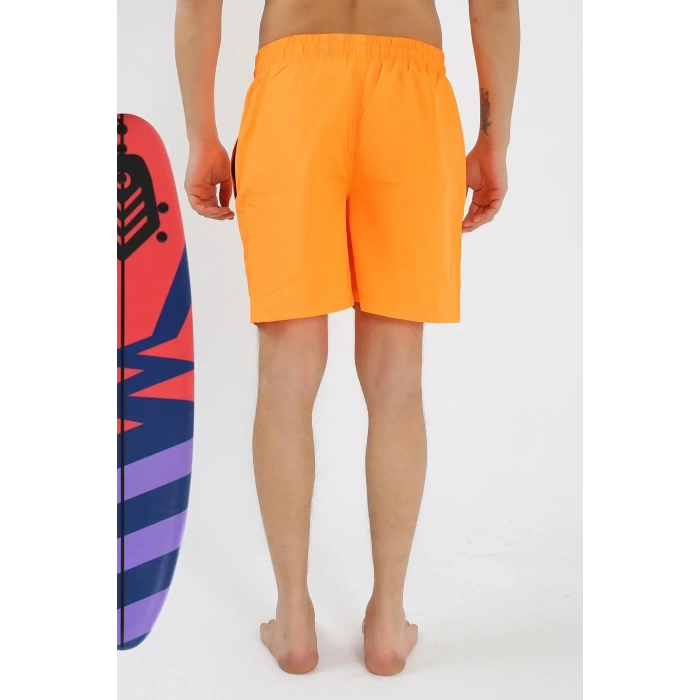 Moda Erkek Turuncu Deniz Şortu