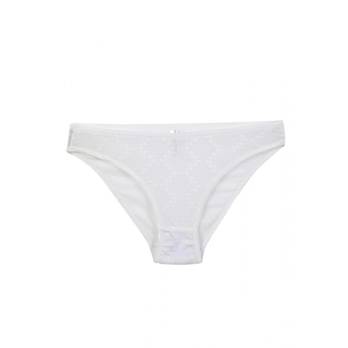 Moda Kadın Beyaz Desenli 2li Slip