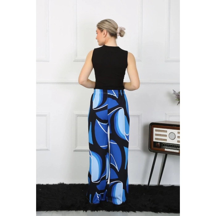 Moda Kadın Bol Paça Penye Saks Alt Üst Takım