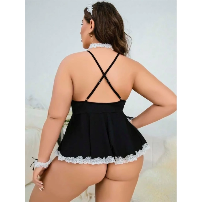 Moda Kadın Büyük Beden Fantezi Gecelik