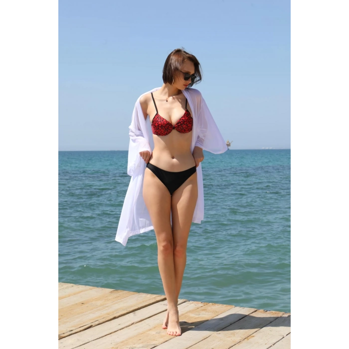 Moda Kadın Kimono Pareo Plaj Elbisesi Beyaz