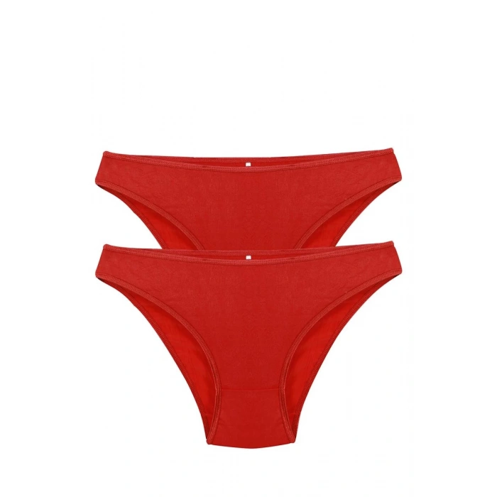 Moda Kadın Kırmızı 2li Slip