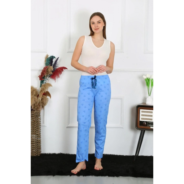 Moda Kadın Pamuklu Tek Alt Pijama