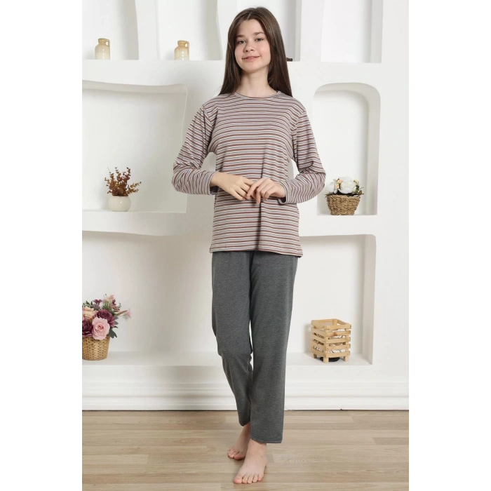 Moda Kız Çocuk Penye Pijama Takım