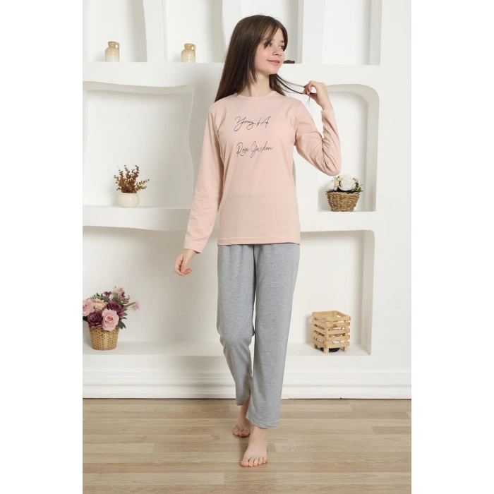 Moda Kız Çocuk Penye Pijama Takım