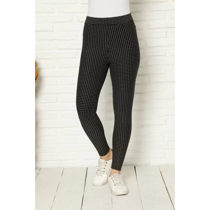 Moda Penye Likralı Tayt Siyah