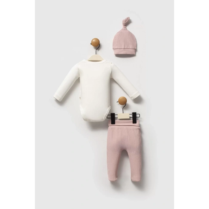 Moi Noi Şapkalı Badi Pantolon Takım Mnb5345 Mürdüm