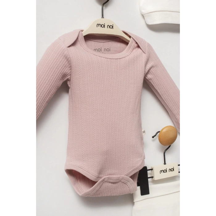 Moi Noi Şapkalı Badi Pantolon Takım Mnb5346 Mürdüm