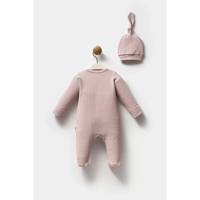 Moi Noi Şapkalı Tulum Mnb1235 Mürdüm