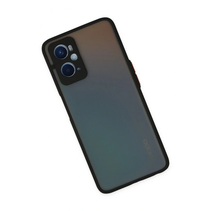 Oppo A96 Kılıf Montreal Silikon Kapak - Siyah