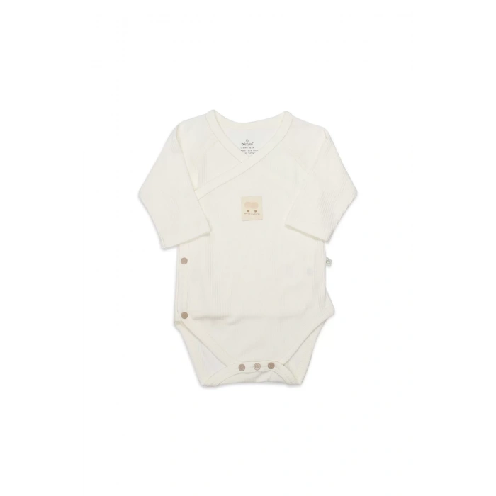 Organic Modal Flying Balloons Kruvaze Uzun Kol Body Bs17121 Ekru