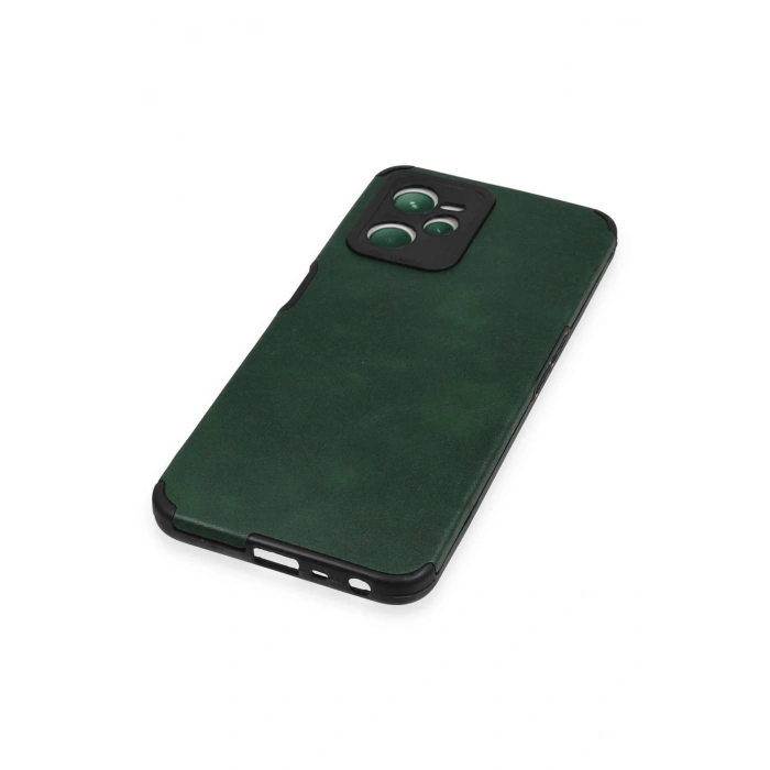 Realme C35 Kılıf Loop Deri Silikon - Yeşil