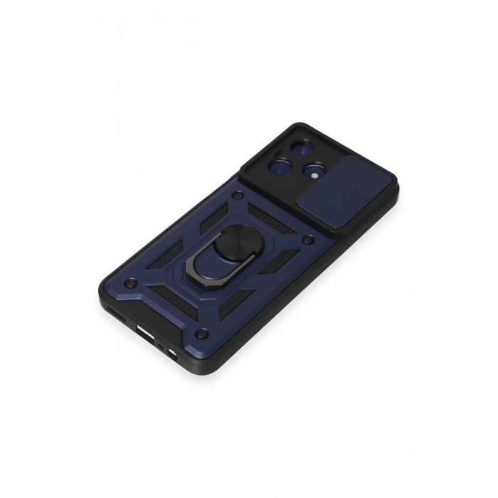 Realme C53 Kılıf Pars Lens Yüzüklü Silikon - Lacivert