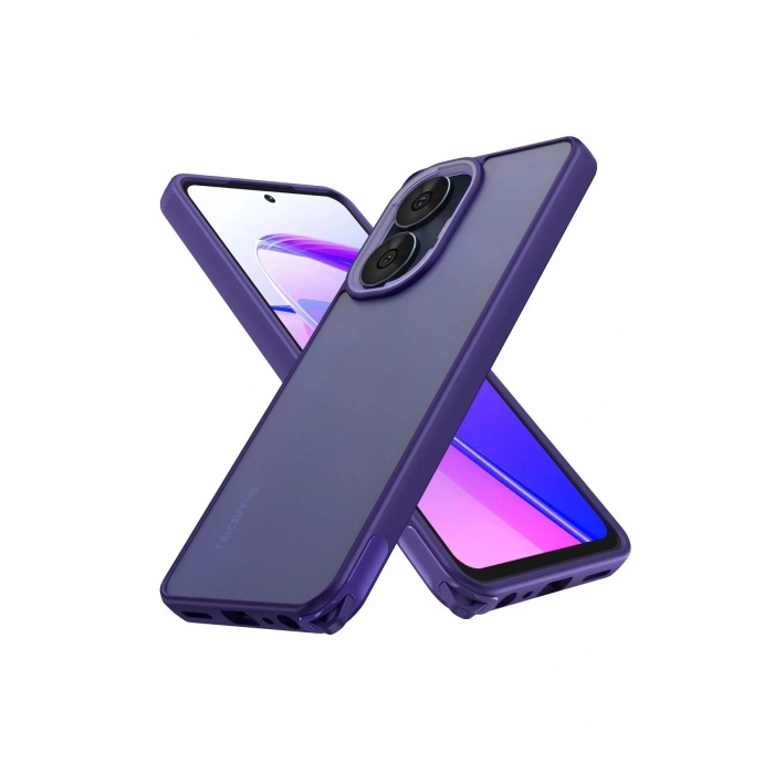 Realme C55 Kılıf Elegant Kapak - Derin Mor