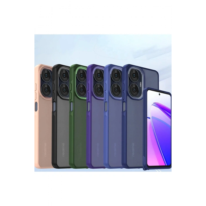 Realme C55 Kılıf Elegant Kapak - Lacivert