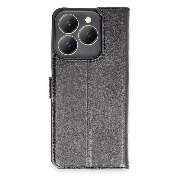 Realme C63 Kılıf Trend S Plus Kapaklı Kılıf - Siyah