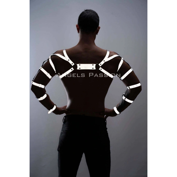 Reflektörlü (karanlıkta Yansıyan) Erkek  Bilek - Kol - Omuz Harness - Brfm5