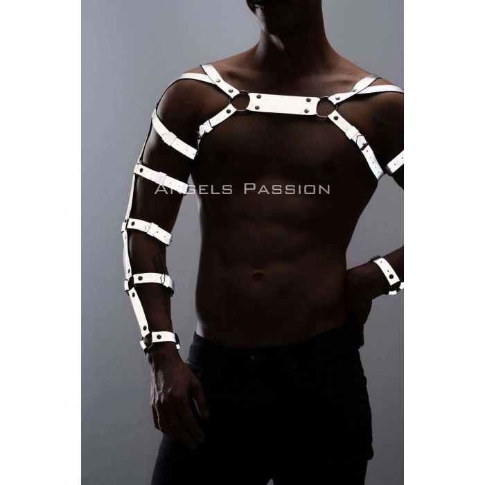 Reflektörlü (karanlıkta Yansıyan) Erkek  Bilek - Kol - Omuz Harness - Brfm5