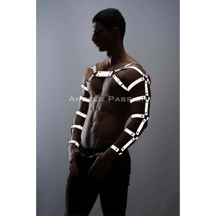 Reflektörlü (karanlıkta Yansıyan) Erkek  Bilek - Kol - Omuz Harness - Brfm5