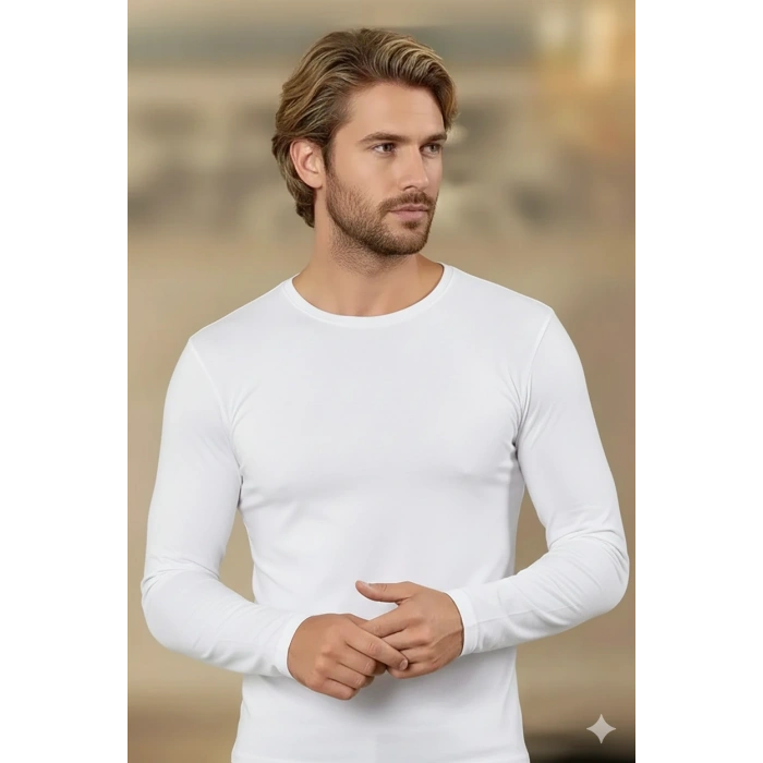 Şahinler Erkek  Likralı Uzun Kol O Yaka E070