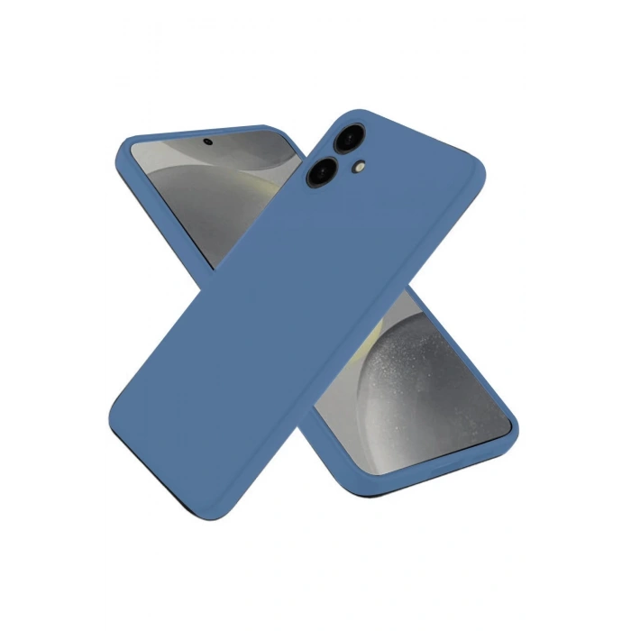 Samsung Galaxy A06 Kılıf First Silikon - Mavi