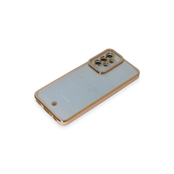 Samsung Galaxy A23 4G Kılıf Liva Lens Silikon - Pudra