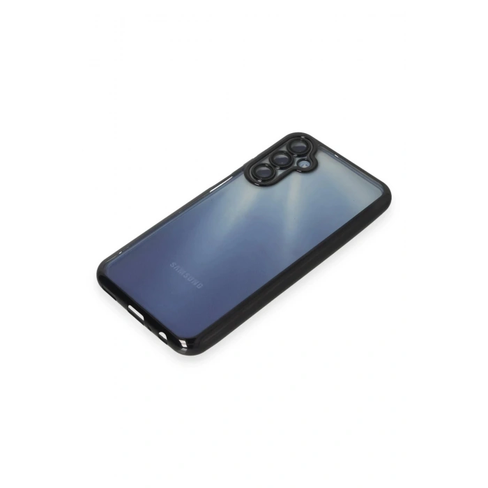Samsung Galaxy A25 5G Kılıf Lensli Silikon - Siyah