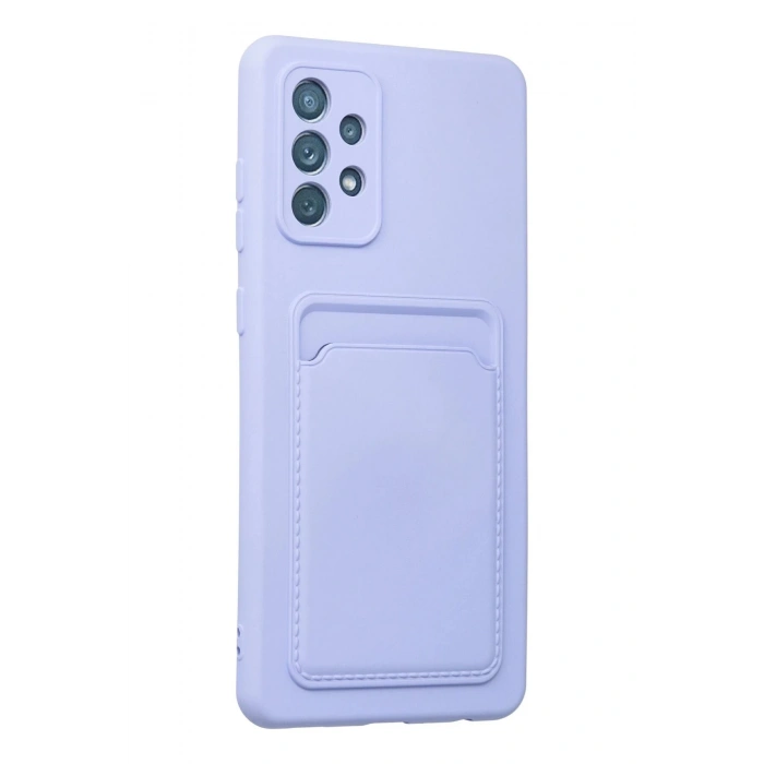 Samsung Galaxy A33 5G Kılıf Kelvin Kartvizitli Silikon - Lila