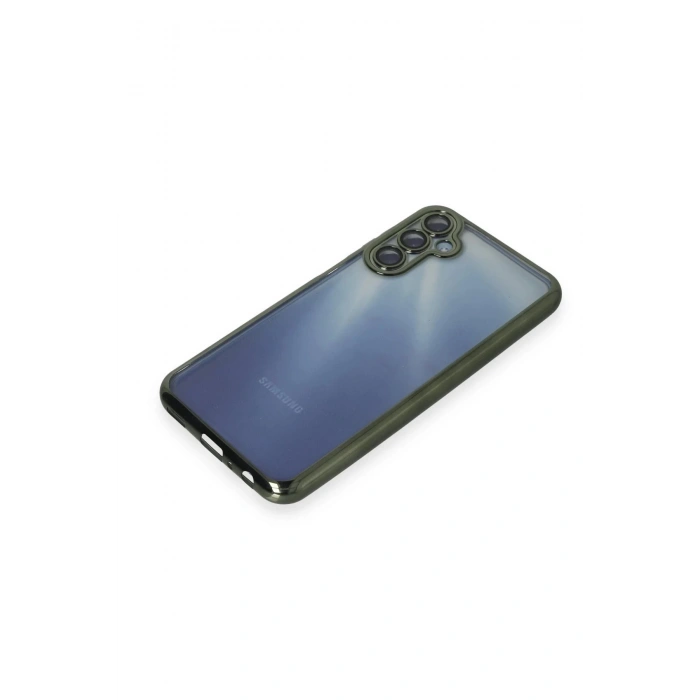 Samsung Galaxy A35 5G Kılıf Lensli Silikon - Yeşil