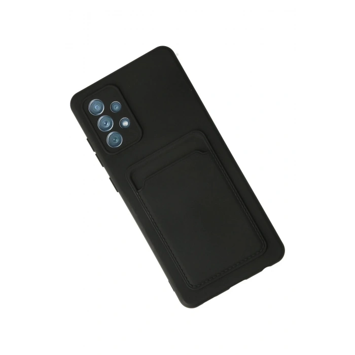 Samsung Galaxy A53 5G Kılıf Kelvin Kartvizitli Silikon - Siyah