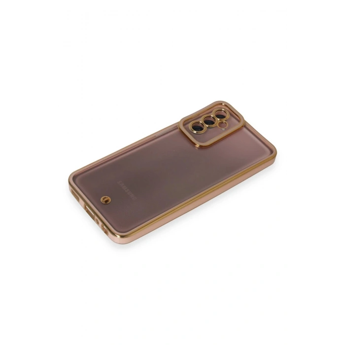 Samsung Galaxy M23 Kılıf Liva Lens Silikon - Pudra