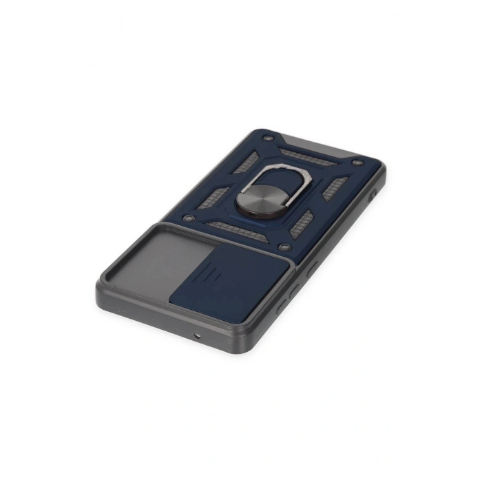 Samsung Galaxy S20 FE Kılıf Pars Lens Yüzüklü Silikon - Lacivert