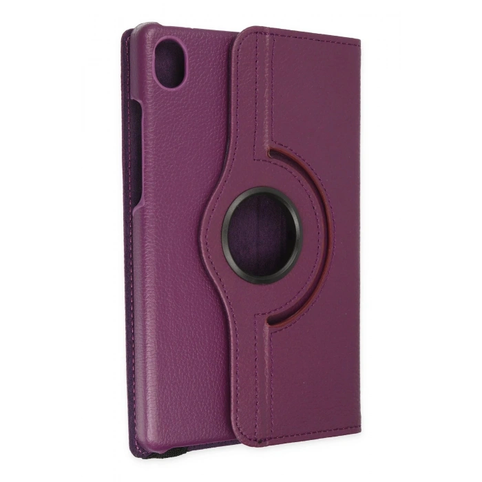 Samsung Galaxy X510 Tab S9 FE 11 Kılıf 360 Tablet Deri Kılıf - Mürdüm