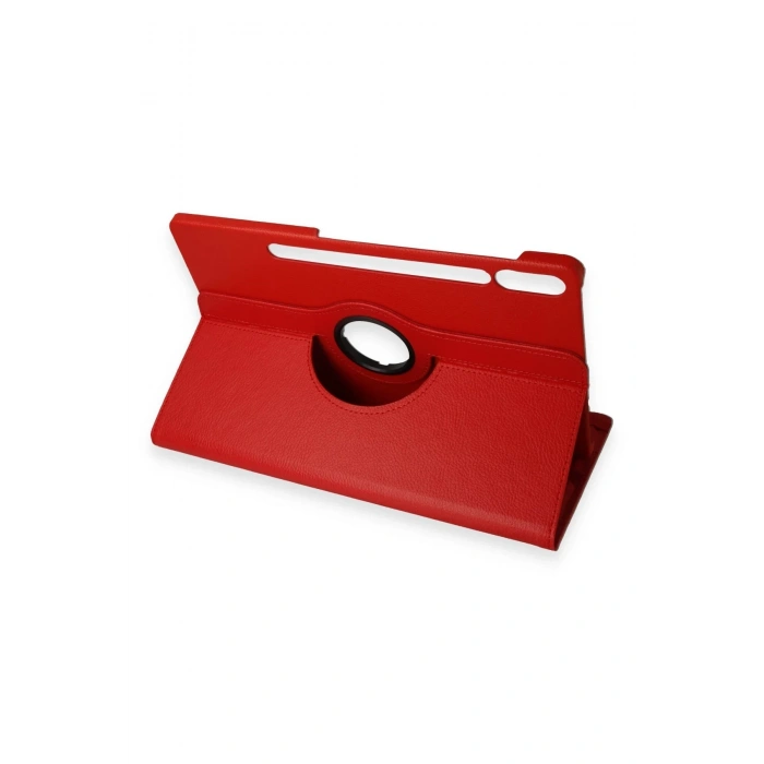 Samsung Galaxy X610 Tab S9 FE Plus 12.4 Kılıf 360 Tablet Deri Kılıf - Kırmızı