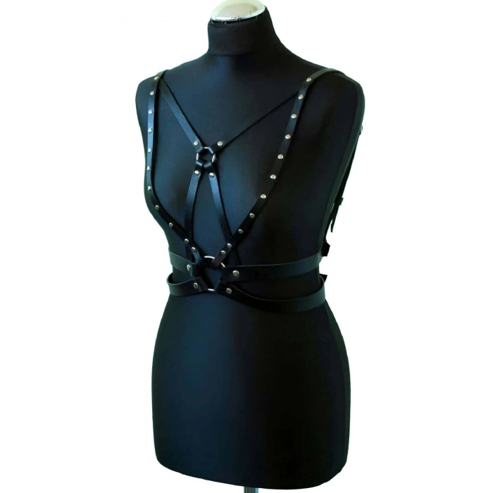 Seksi Deri Göğüs Harness - Brf909