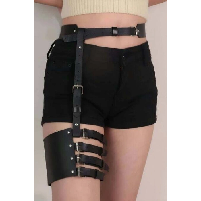 Seksi Deri Jartiyer Aksesuarı - Brf1173