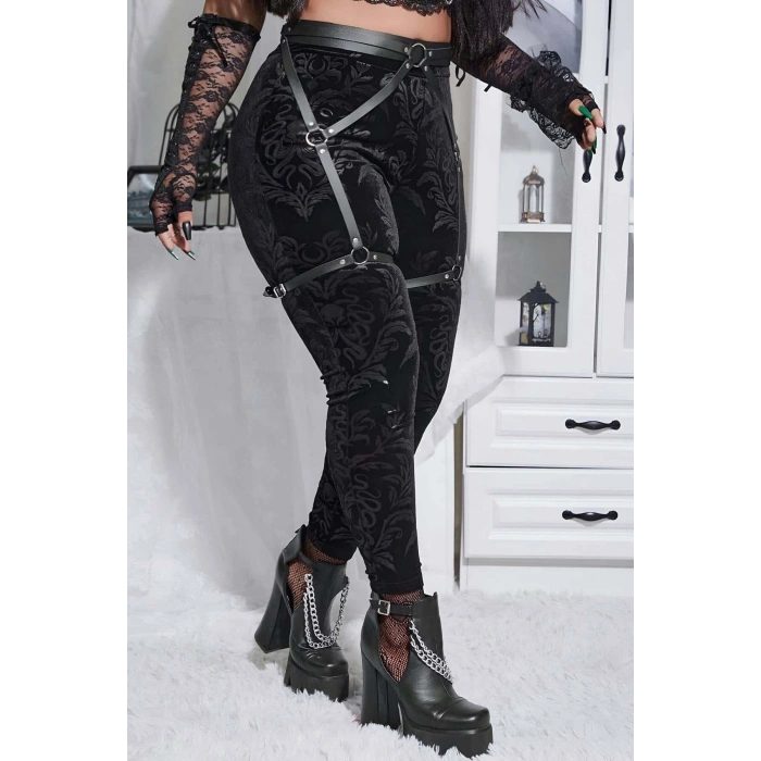 Seksi Deri Jartiyer Harness - Brf956