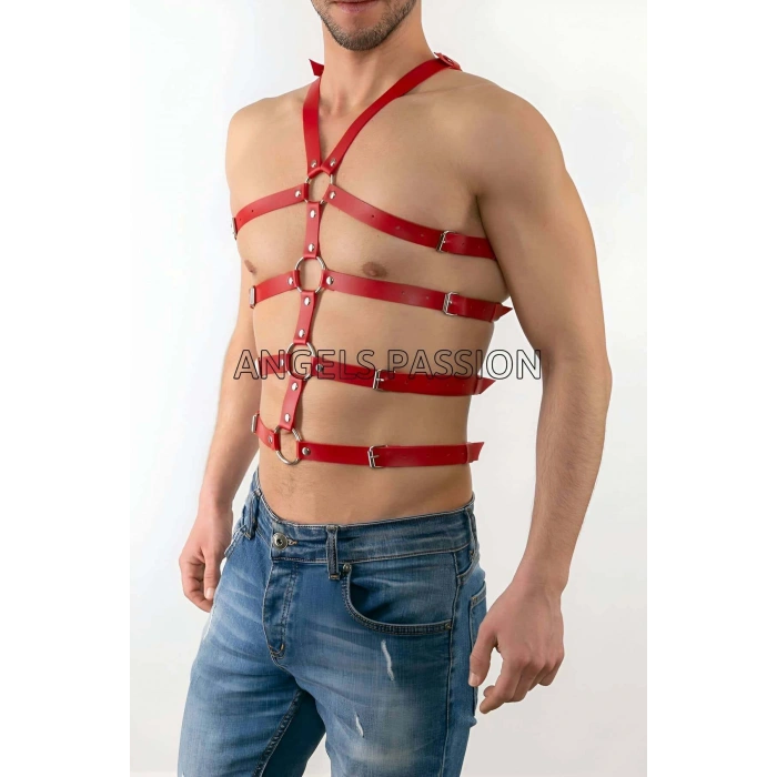 Seksi Erkek  Body Harness, Deri Erkek  Body Harness - Brfm54